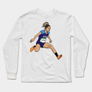 sydney the hurdler Long Sleeve T-Shirt